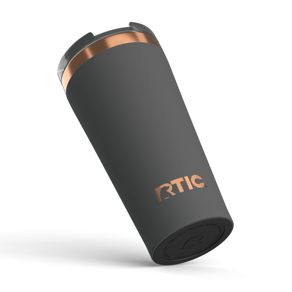 RTIC Outdoors - 18oz Happy Hour Pint Tumbler - Light Black - Image 5