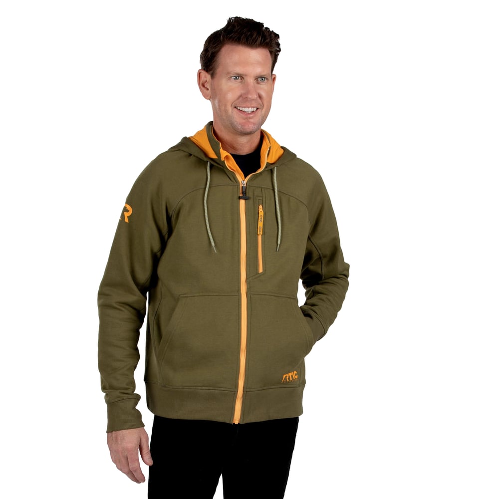 RTIC Outdoors - Men's Water-Repellent Full-Zip Hoodie-Navy - Image 3