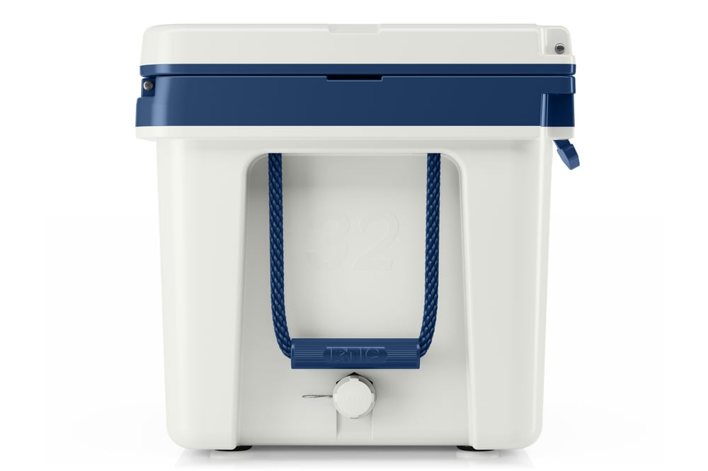 RTIC Outdoors - 32 QT Ultra-Light Cooler - Cool Grey & Navy - Image 4