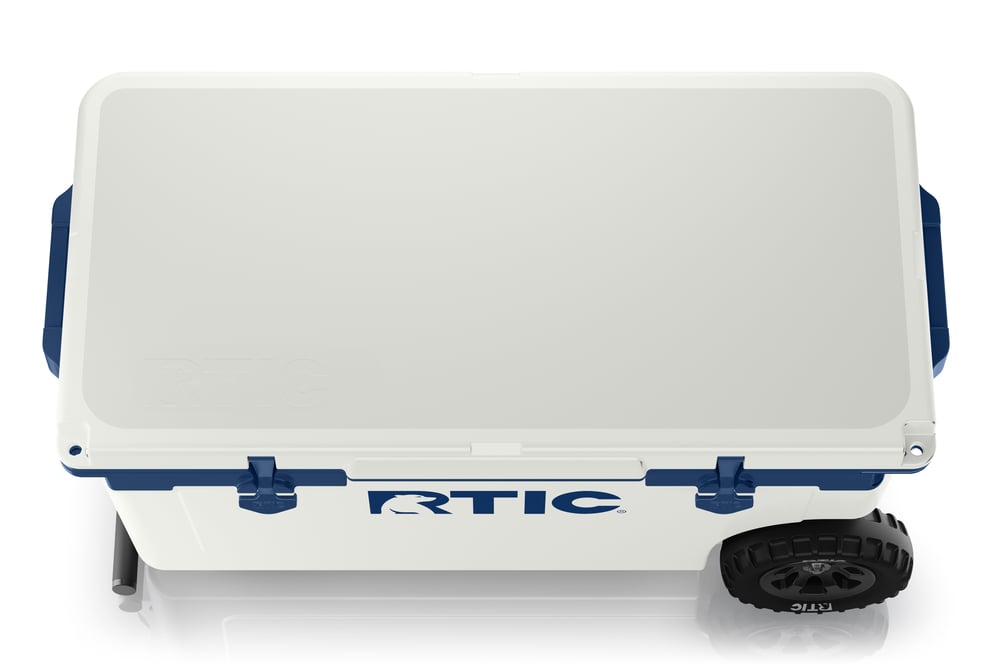 RTIC Outdoors - 72 QT Ultra-Light Wheeled Cooler - Cool Grey & Navy - Image 5