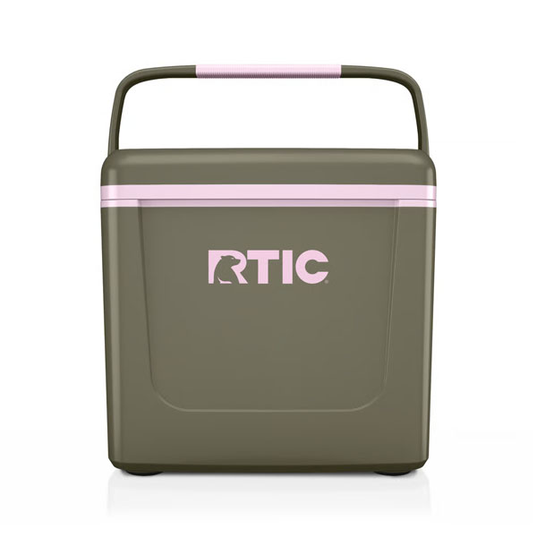 RTIC Outdoors - 8 QT Road Trip Personal Cooler - Olive/Pale Pink - Image 2