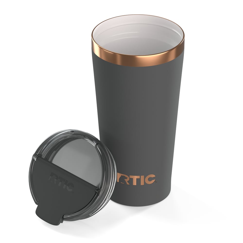 RTIC Outdoors - 18oz Happy Hour Pint Tumbler - Light Black - Image 3
