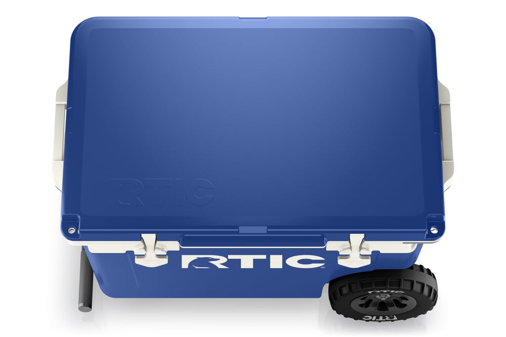 RTIC Outdoors - 52 QT Ultra-Light Wheeled Cooler - Cobalt & White - Image 5