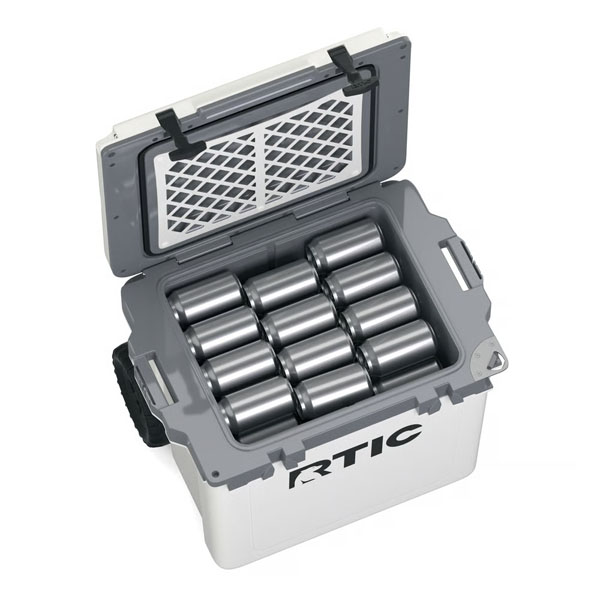 RTIC Outdoors - 42 QT Ultra-Light Wheeled Cooler - White & Grey - Image 11