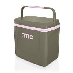 RTIC Outdoors - 8 QT Road Trip Personal Cooler - Olive/Pale Pink