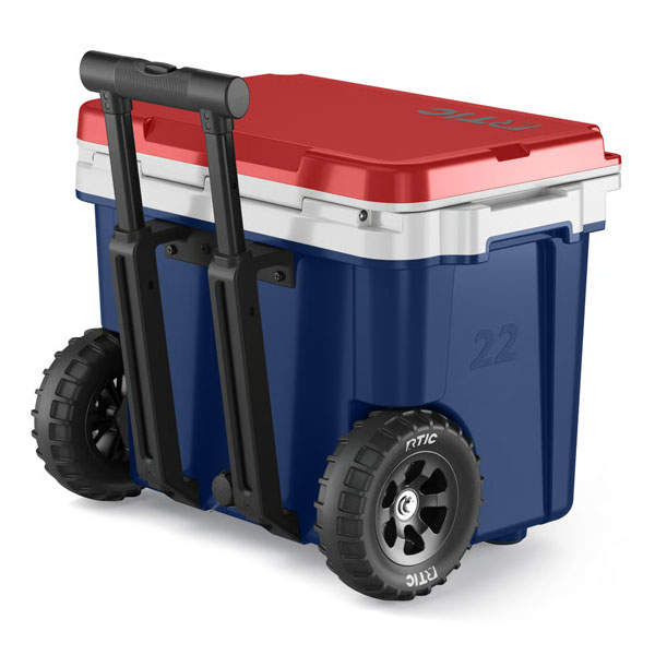 RTIC Outdoors - 22 QT Ultra-Light Wheeled Cooler - Patriot - Image 4