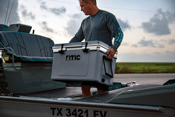 RTIC Outdoors - 52 QT Ultra-Light Cooler - Dark Grey & Cool Grey - Image 7