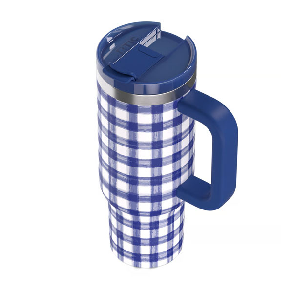 RTIC Outdoors - Road Trip Tumbler - Cobalt Gingham - Image 5