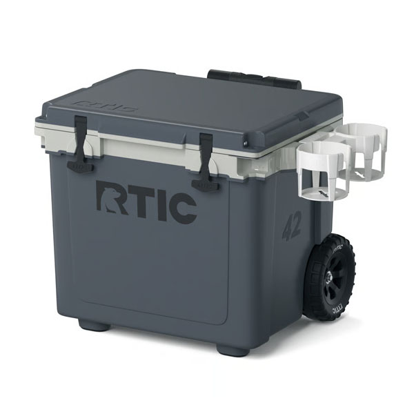 RTIC Outdoors - 42 QT Ultra-Light Wheeled Cooler - Dark Grey & Cool Grey - Image 11