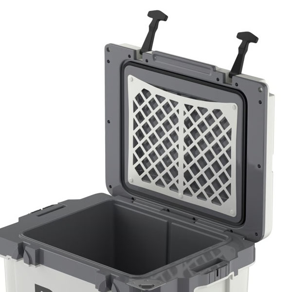 RTIC Outdoors - 42 QT Ultra-Light Wheeled Cooler - White & Grey - Image 9