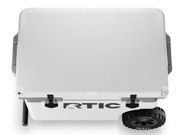 RTIC Outdoors - 52 QT Ultra-Light Wheeled Cooler - White & Grey - Image 6