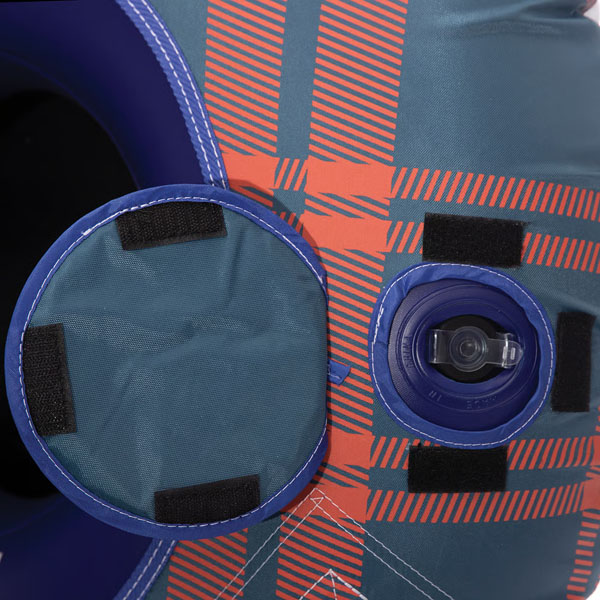 RTIC Outdoors - Tough Snow Tubes- Slate Blue/Orange Plaid - Image 3