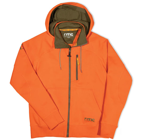 RTIC Outdoors - Men's Water-Repellent Full-Zip Hoodie-Orange - Image 2