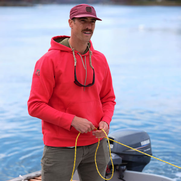 RTIC Outdoors - Water-Repellent Pullover Hoodie - Athletic Fit - Scarlet