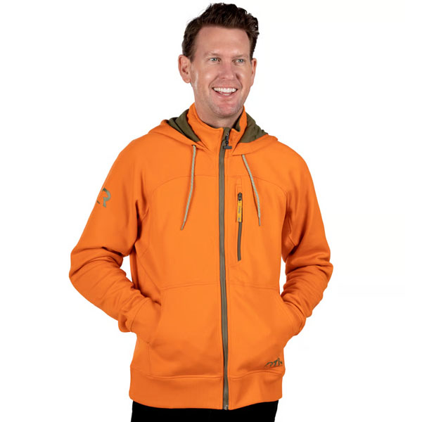 RTIC Outdoors - Men's Water-Repellent Full-Zip Hoodie-Orange - Image 5