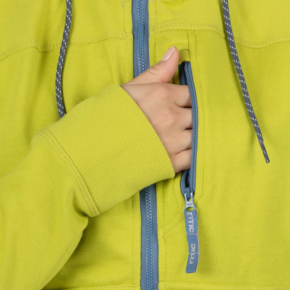 RTIC Outdoors - Women's Water-Repellent Full-Zip Hoodie- Green Apple - Image 8