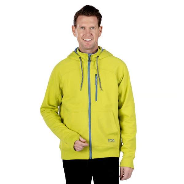 RTIC Outdoors - Men's Water-Repellent Full-Zip Hoodie-Green Apple - Image 3