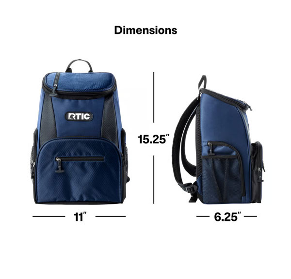 RTIC Outdoors - Lightweight Backpack Cooler- Lavender - Image 8