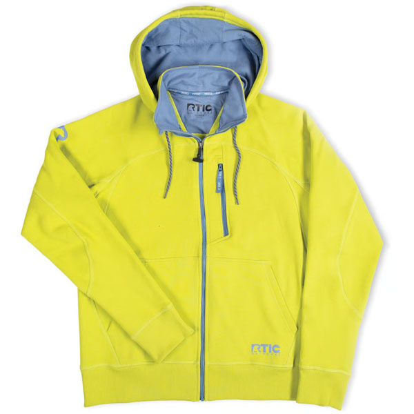 RTIC Outdoors - Men's Water-Repellent Full-Zip Hoodie-Green Apple - Image 2